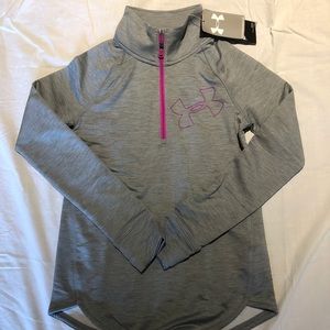 Girls Under Armour 1/4 zip long sleeve